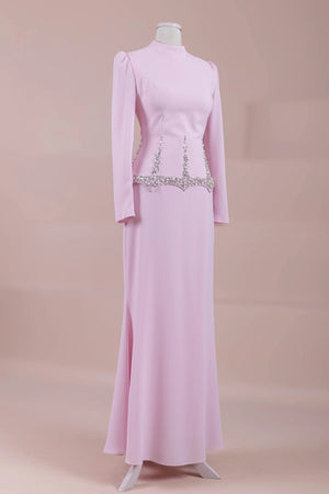 Ranya Tesettür Abiye - FioraofDress - tesettur - abiye - PEMBE - 38 - hijab - evening - dress