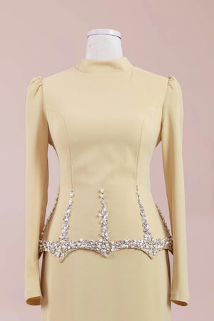 Ranya Tesettür Abiye - FioraofDress - tesettur - abiye - Safran - 38 - hijab - evening - dress