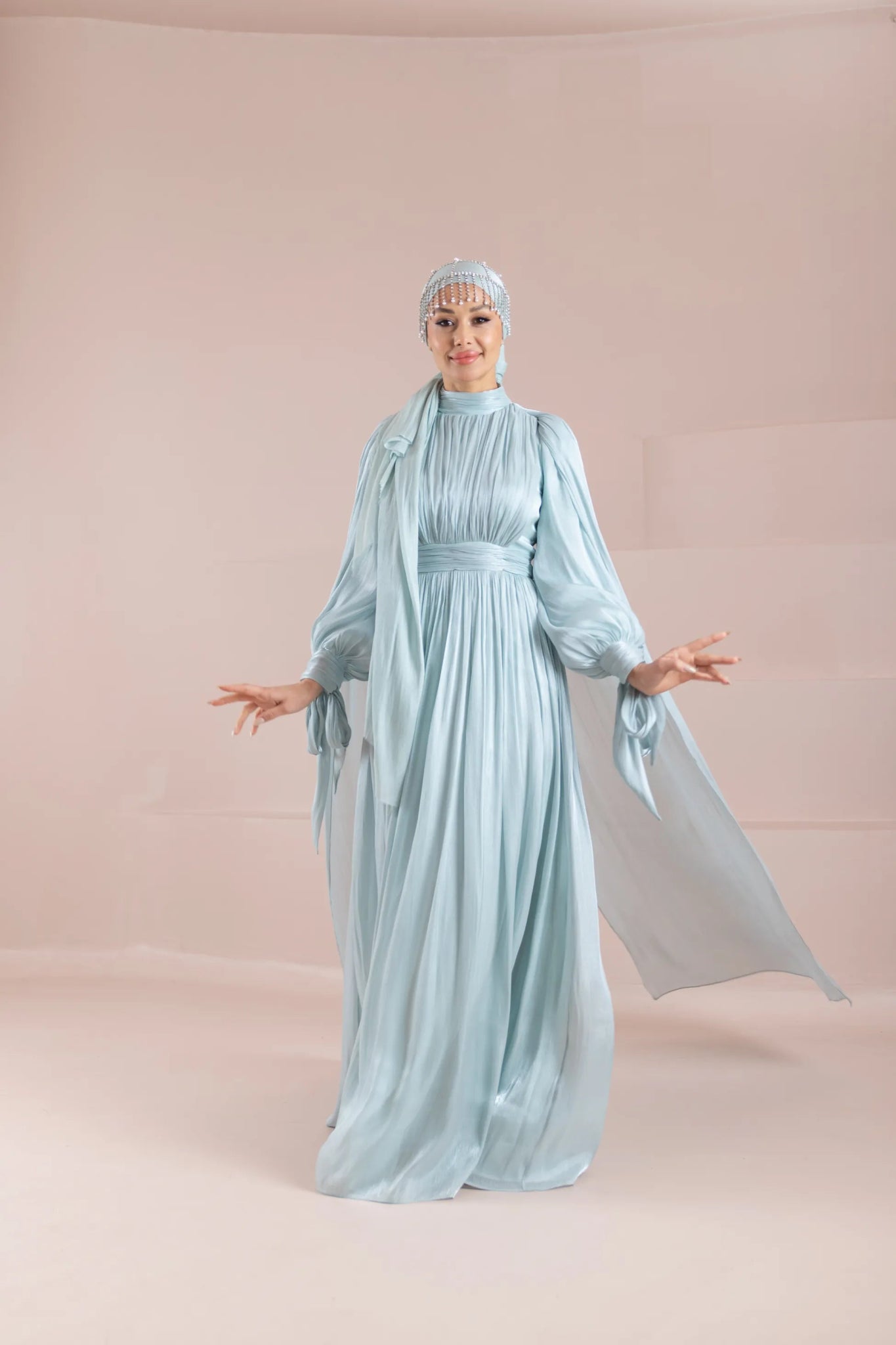 Renna Tesettür Abiye - FioraofDress - tesettur - abiye - mint - 36 - hijab - evening - dress