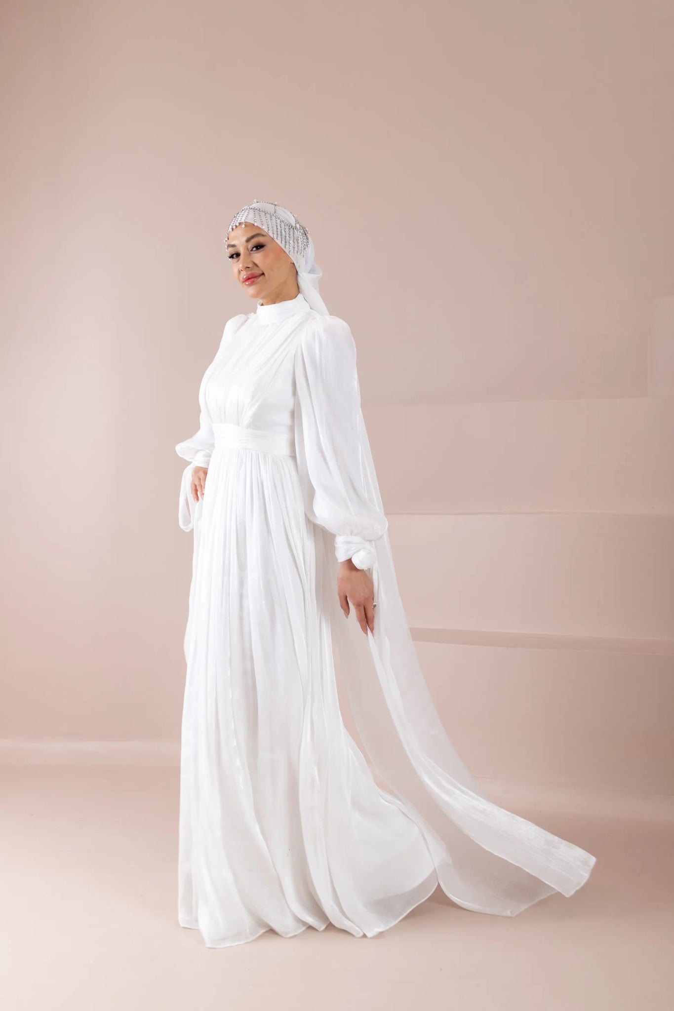 Renna Tesettür Abiye - FioraofDress - tesettur - abiye - Beyaz - 36 - hijab - evening - dress