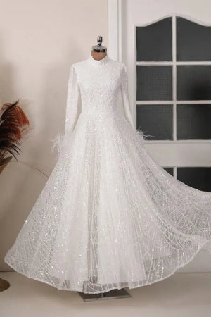 Rosalin Tesettür Abiye - FioraofDress - tesettur - abiye - Ekru - 36 - hijab - evening - dress