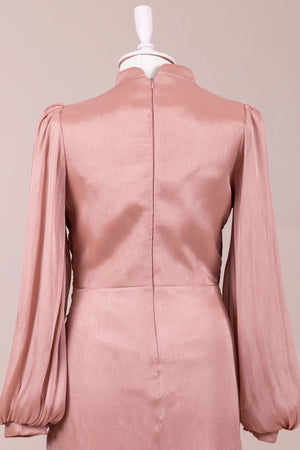 Roselle Tesettür Abiye - FioraofDress - tesettur - abiye - Gül Kurusu - 38 - hijab - evening - dress