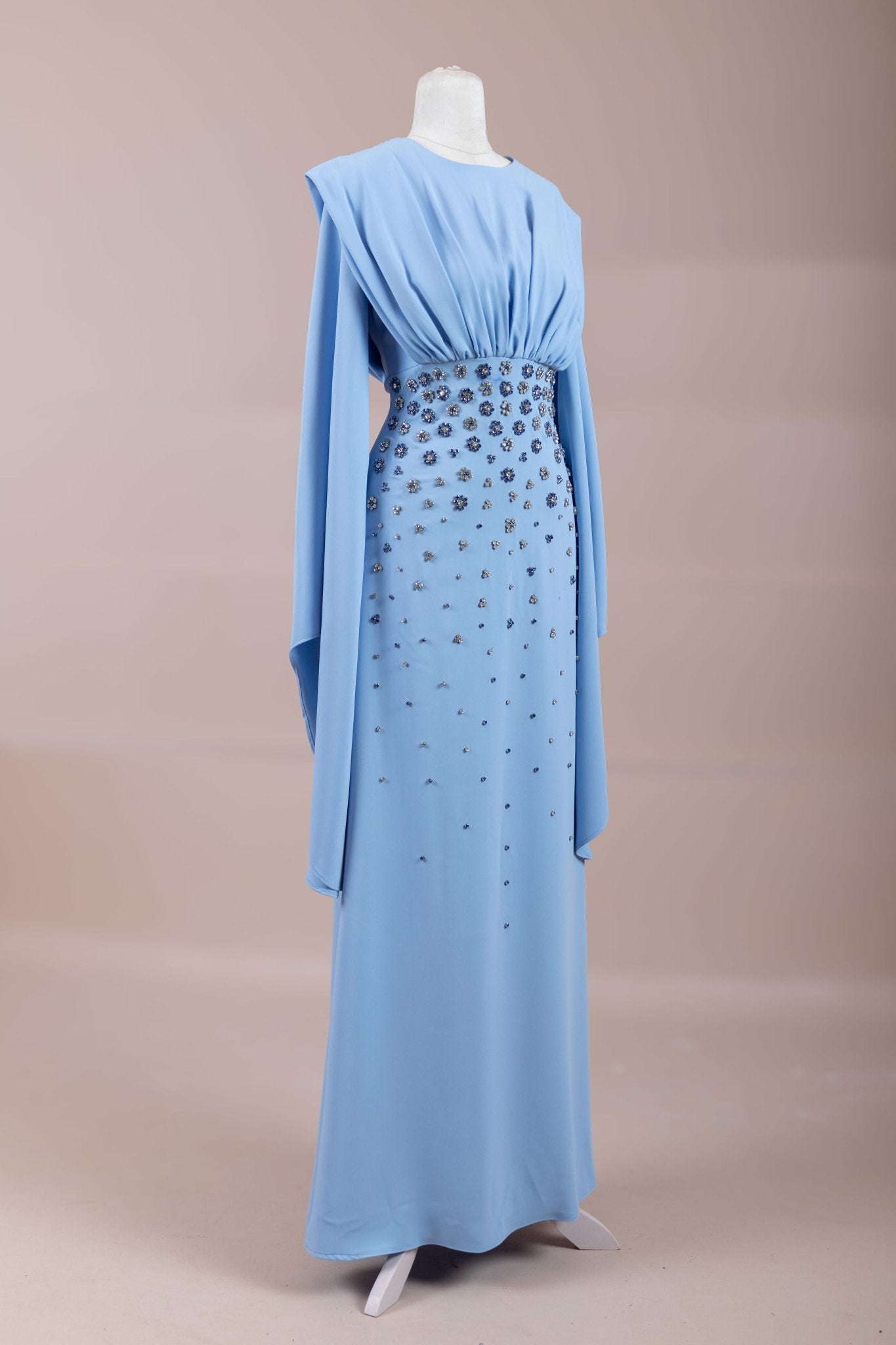 Rouge Tesettür Abiye - FioraofDress - tesettur - abiye - Mavi - 38 - hijab - evening - dress