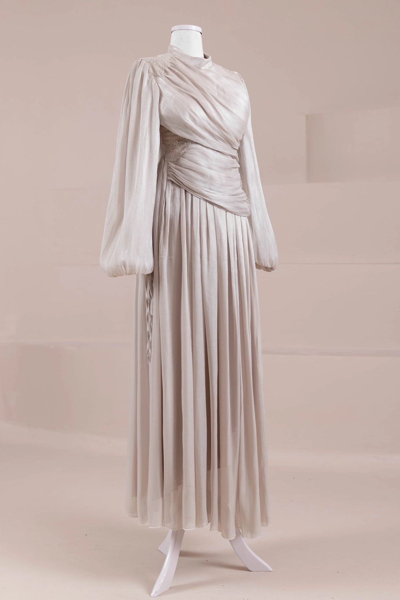 Rovi Tesettür Abiye - FioraofDress - tesettur - abiye - Taş - 40 - hijab - evening - dress