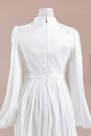 Rovi Tesettür Abiye - FioraofDress - tesettur - abiye - Beyaz - 40 - hijab - evening - dress