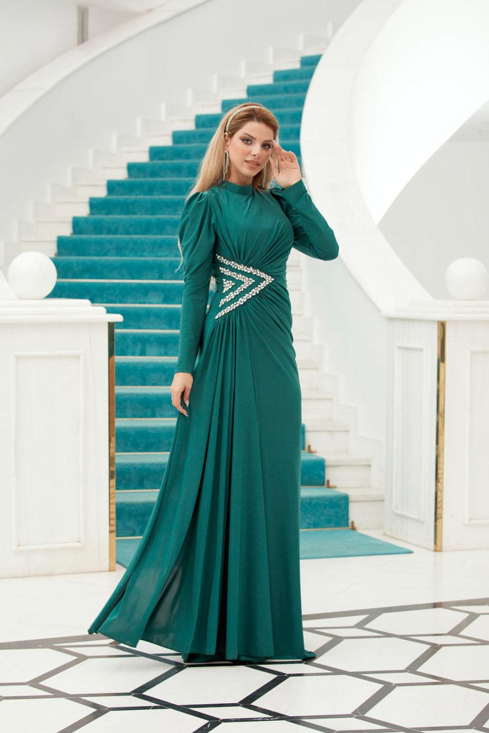 Roza Tesettür Abiye - FioraofDress - tesettur - abiye - 48 - LİLAA - hijab - evening - dress
