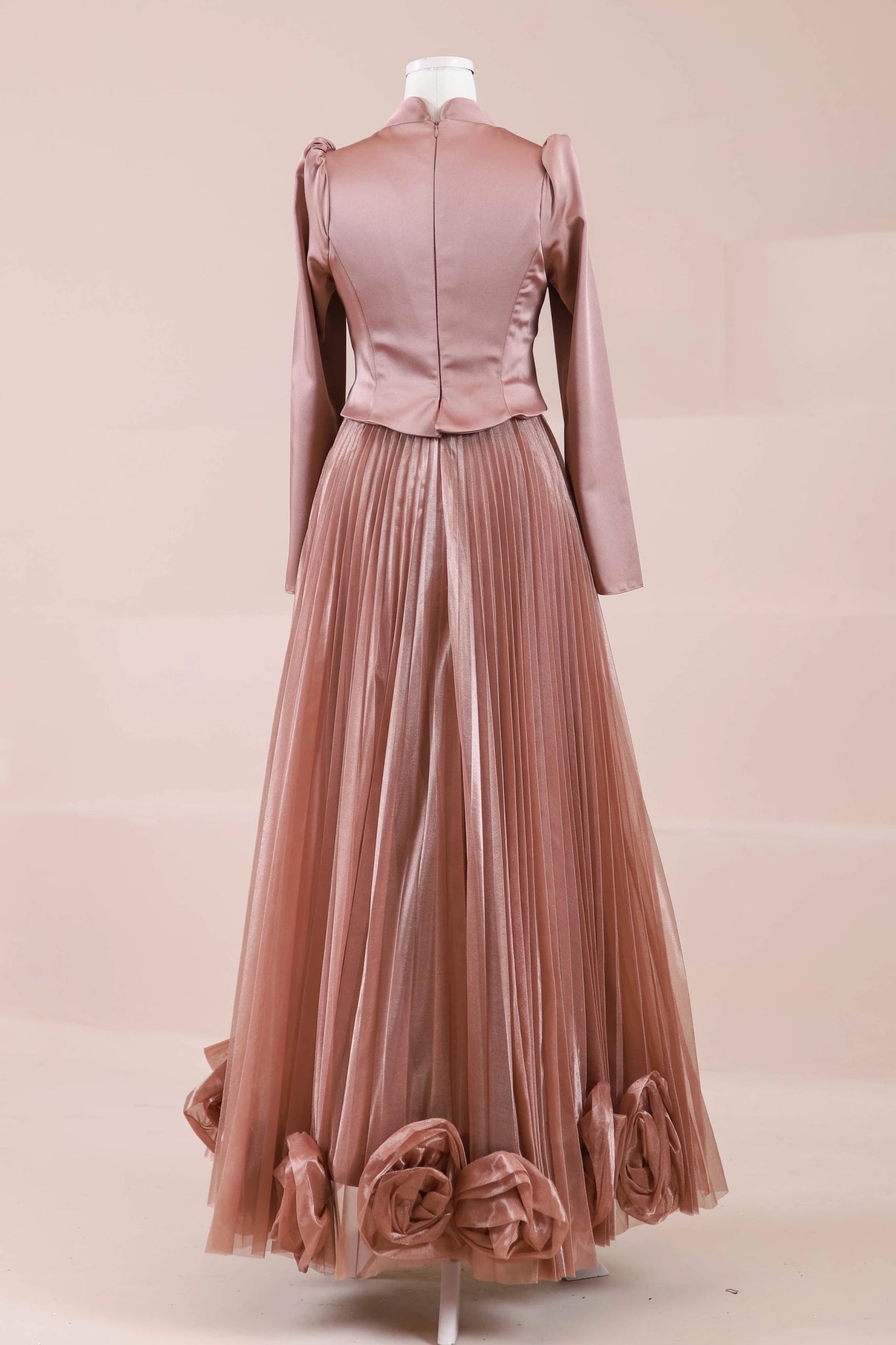 Rozya Tesettür Abiye - FioraofDress - tesettur - abiye - rose - 38 - hijab - evening - dress