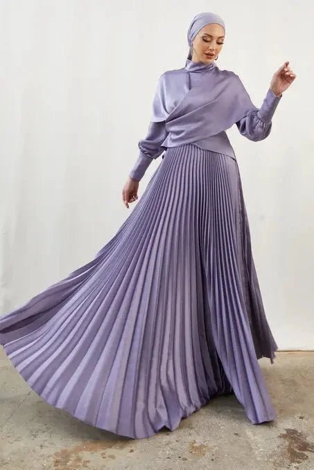 Rüya Lila Tesettür Abiye - FioraofDress - tesettur - abiye - 44 - LİLAA - hijab - evening - dress