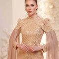 Sabrina Tesettür Abiye - FioraofDress - tesettur - abiye - GOLD - 38 - hijab - evening - dress