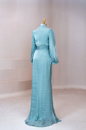 Safir Tesettür Abiye - FioraofDress - tesettur - abiye - mint - 38 - hijab - evening - dress
