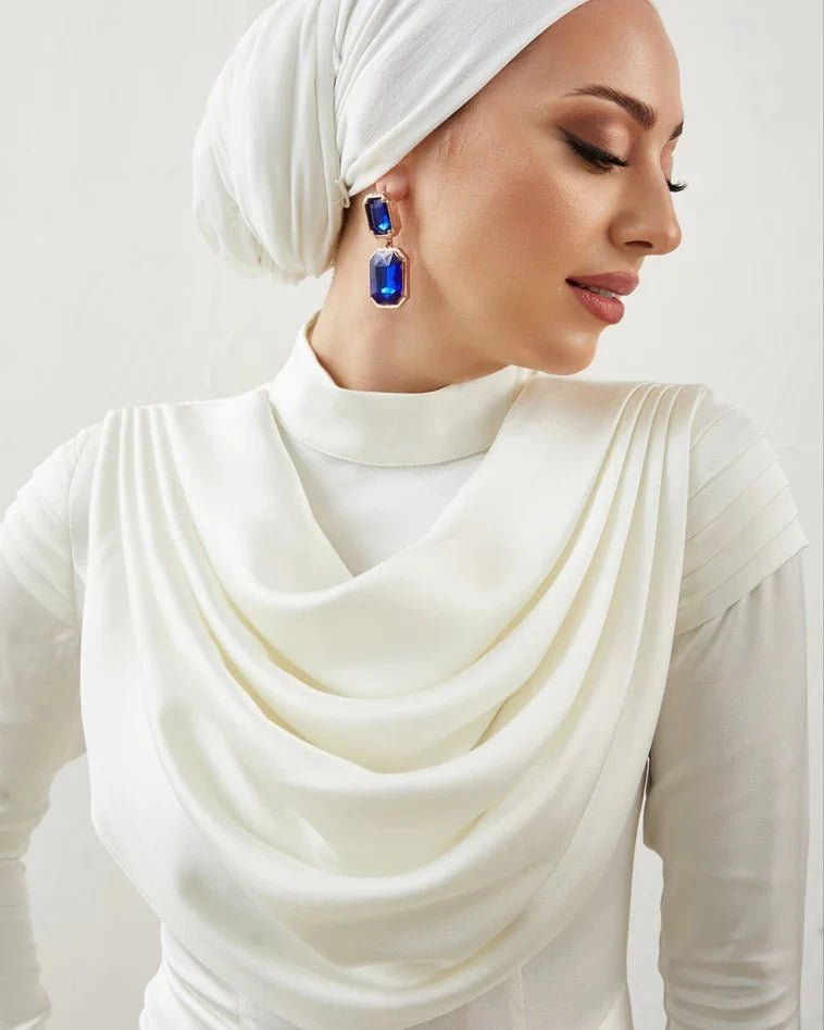 Sanem Ekru Tesettür Abiye - FioraofDress - tesettur - abiye - 44 - Ekru - hijab - evening - dress