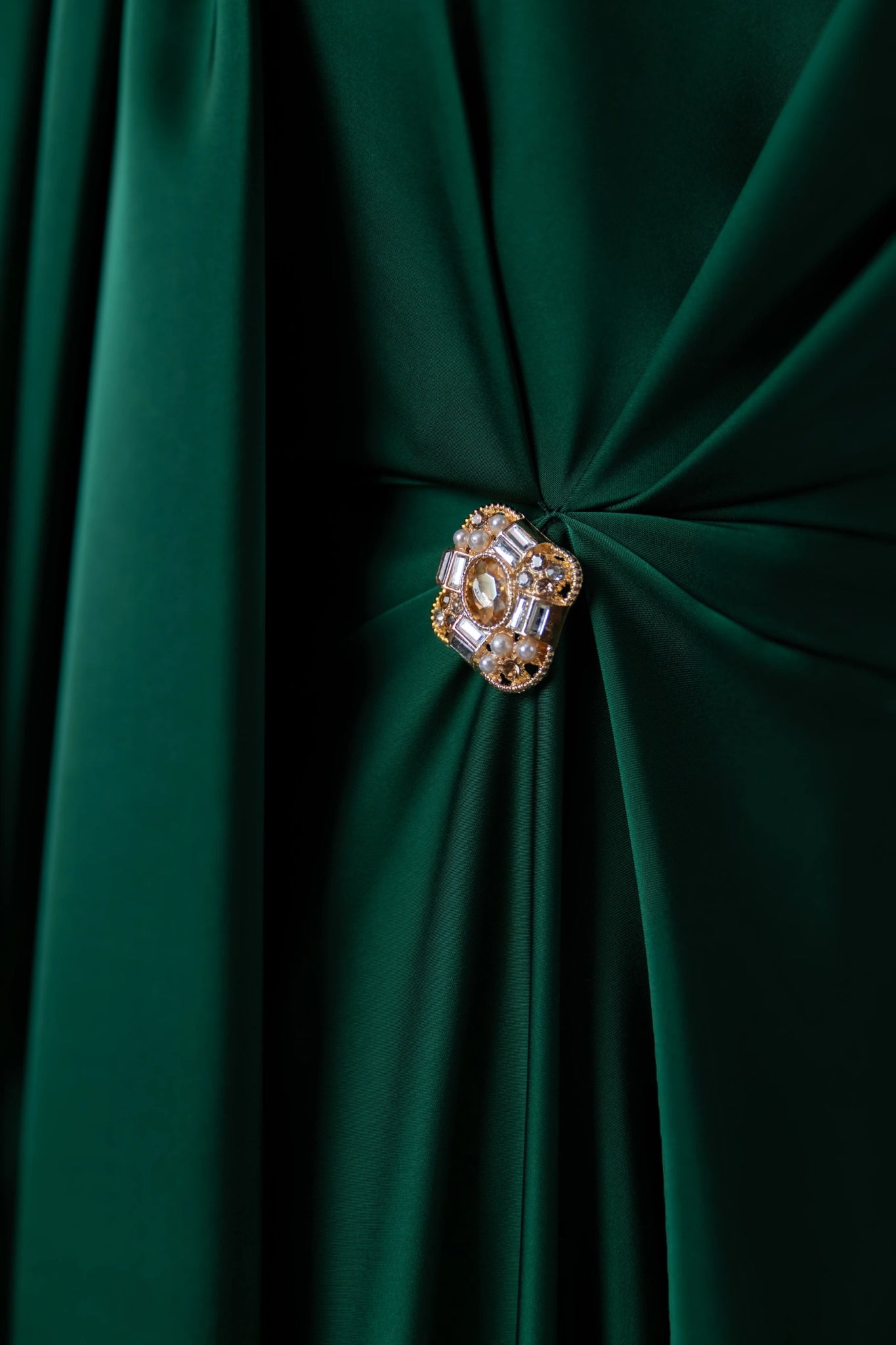 Satenya Tesettür Abiye - FioraofDress - tesettur - abiye - zümrüt - 38 - hijab - evening - dress