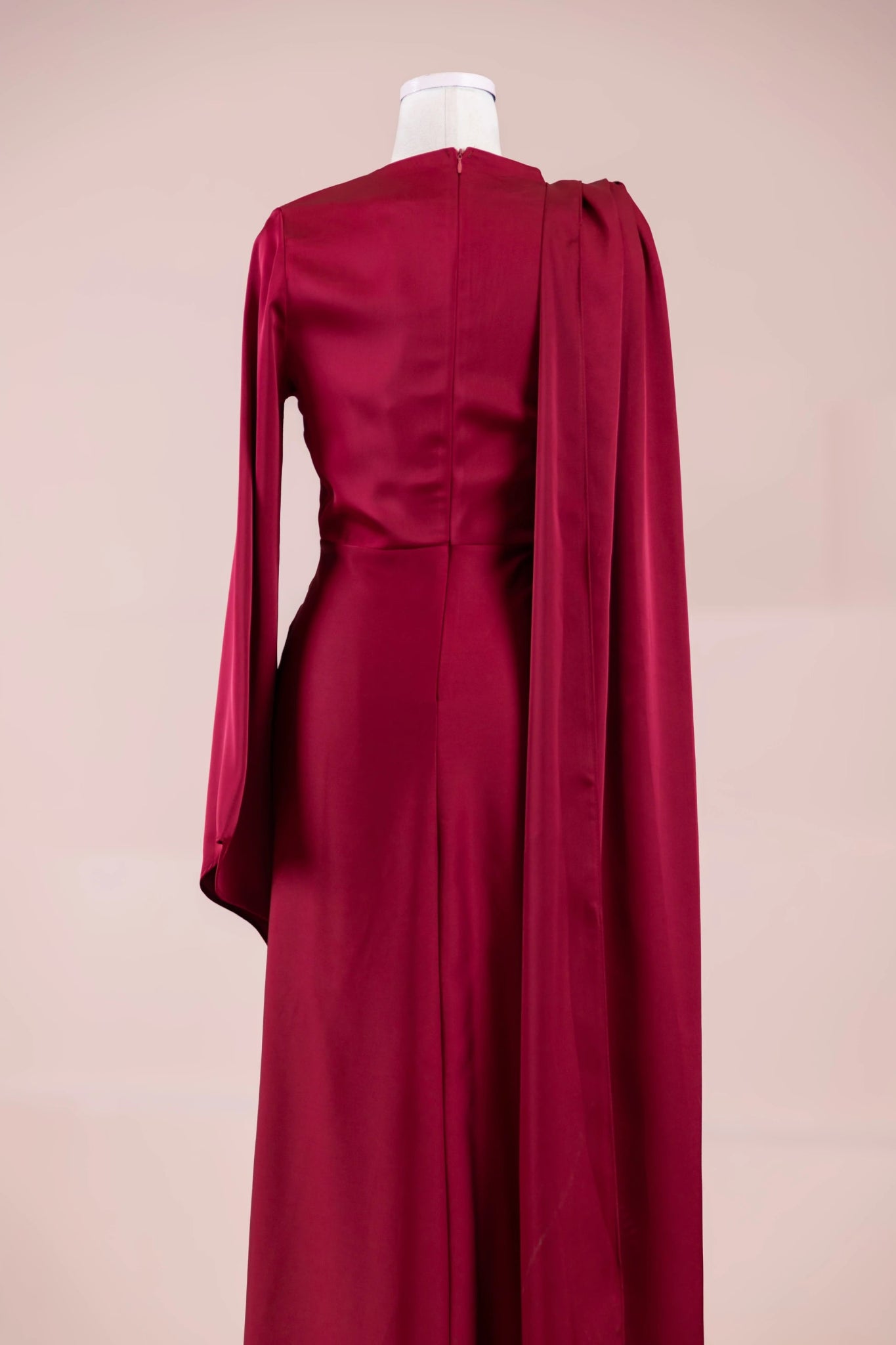 Satenya Tesettür Abiye - FioraofDress - tesettur - abiye - BORDO - 38 - hijab - evening - dress