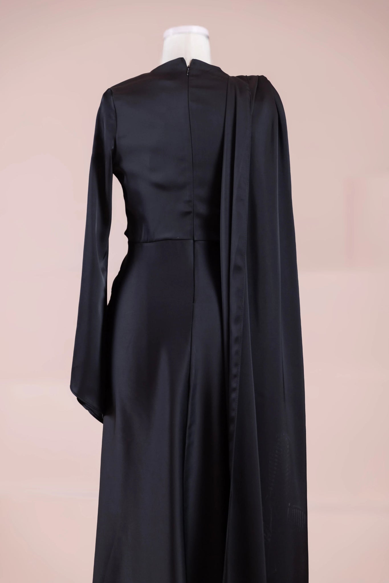 Satenya Tesettür Abiye - FioraofDress - tesettur - abiye - Siyahh - 38 - hijab - evening - dress