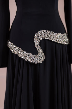 Selva Tesettür Abiye - FioraofDress - tesettur - abiye - SİYAH - 38 - hijab - evening - dress