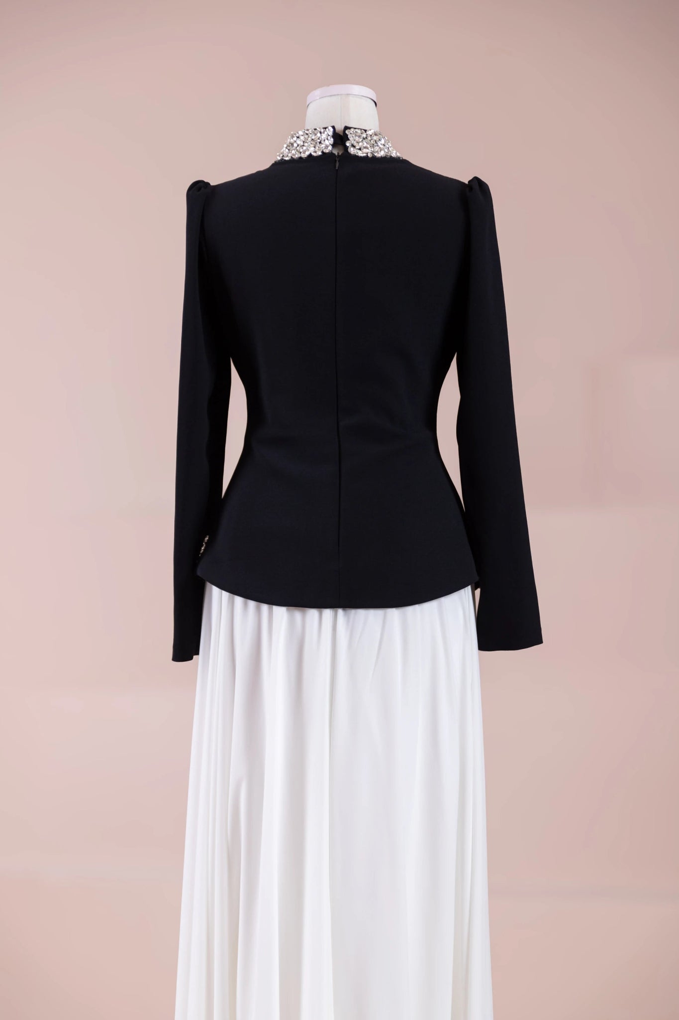 Selva Tesettür Abiye - FioraofDress - tesettur - abiye - Siyah Beyaz - 38 - hijab - evening - dress