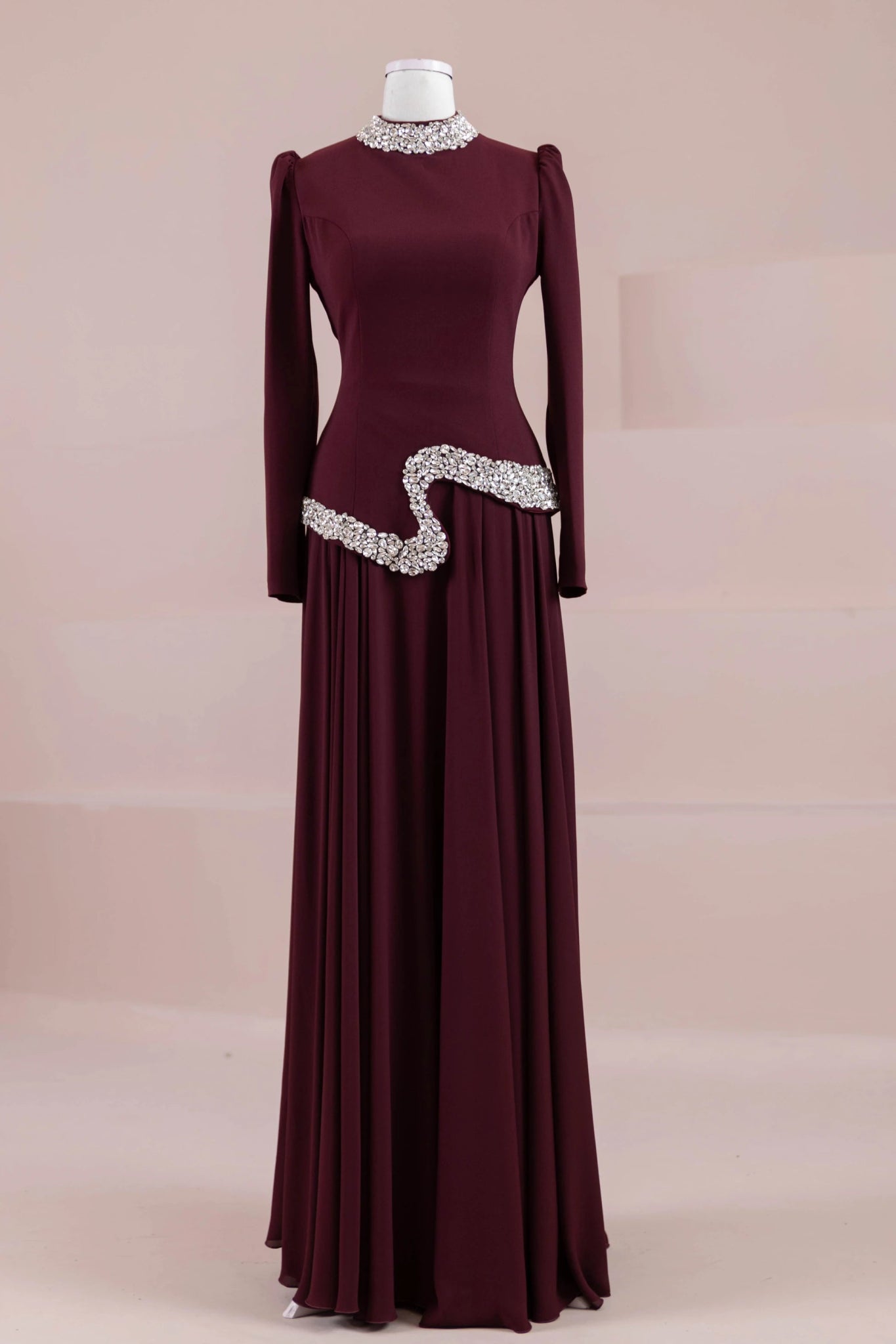 Selva Tesettür Abiye - FioraofDress - tesettur - abiye - BORDO - 38 - hijab - evening - dress