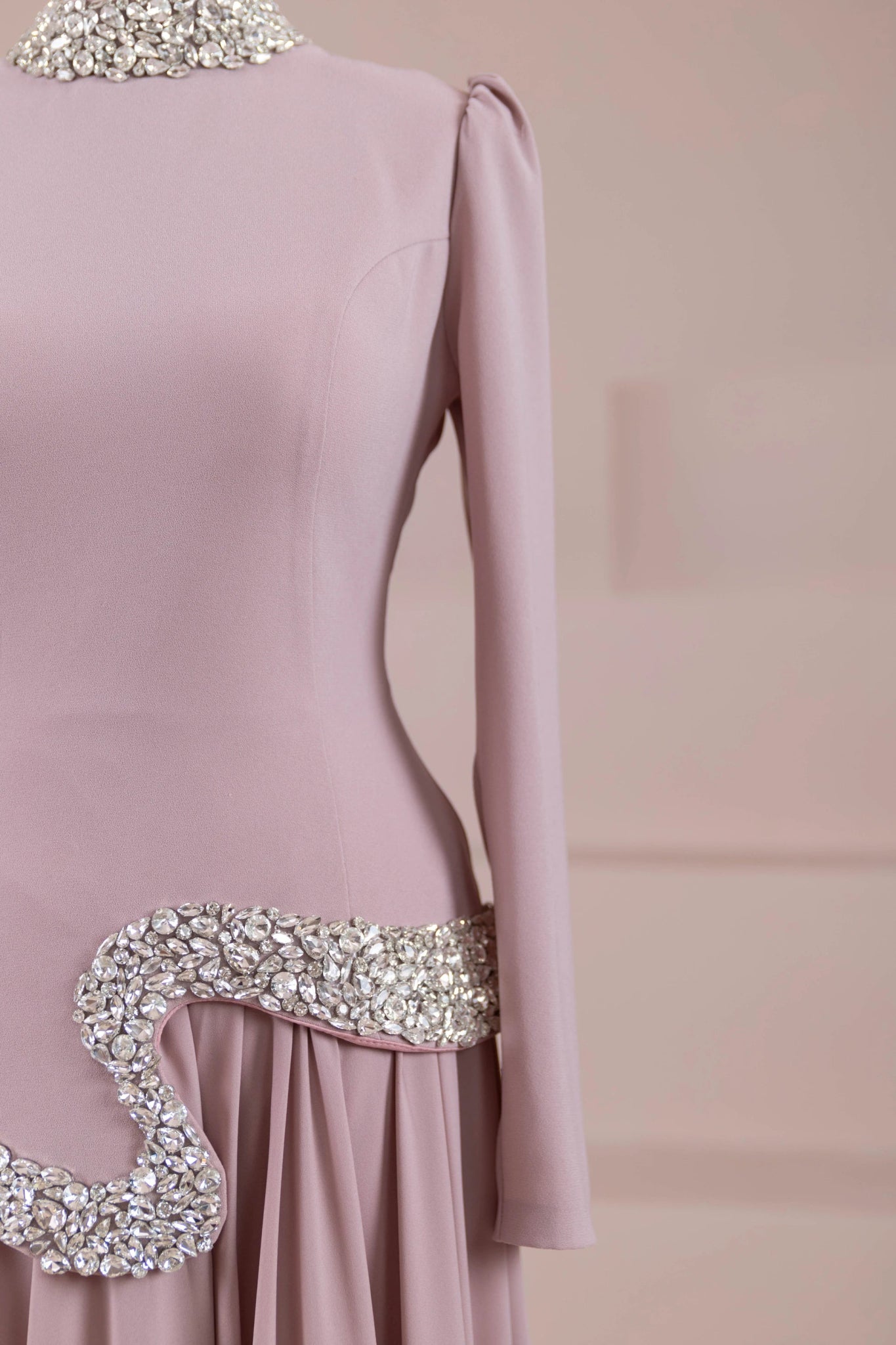 Selva Tesettür Abiye - FioraofDress - tesettur - abiye - pudraa - 38 - hijab - evening - dress