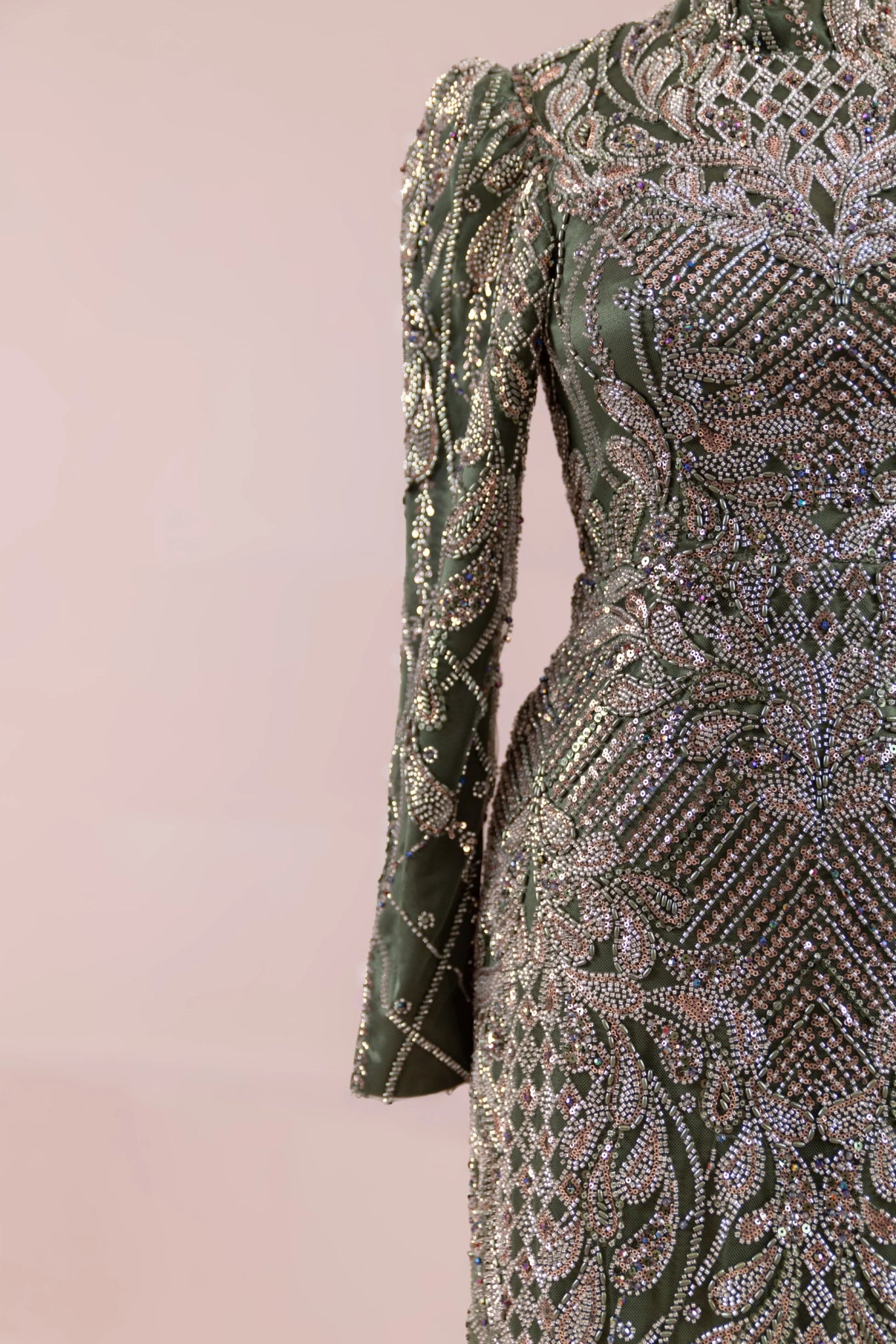 Sena Tesettür Abiye - FioraofDress - tesettur - abiye - haki - 38 - hijab - evening - dress