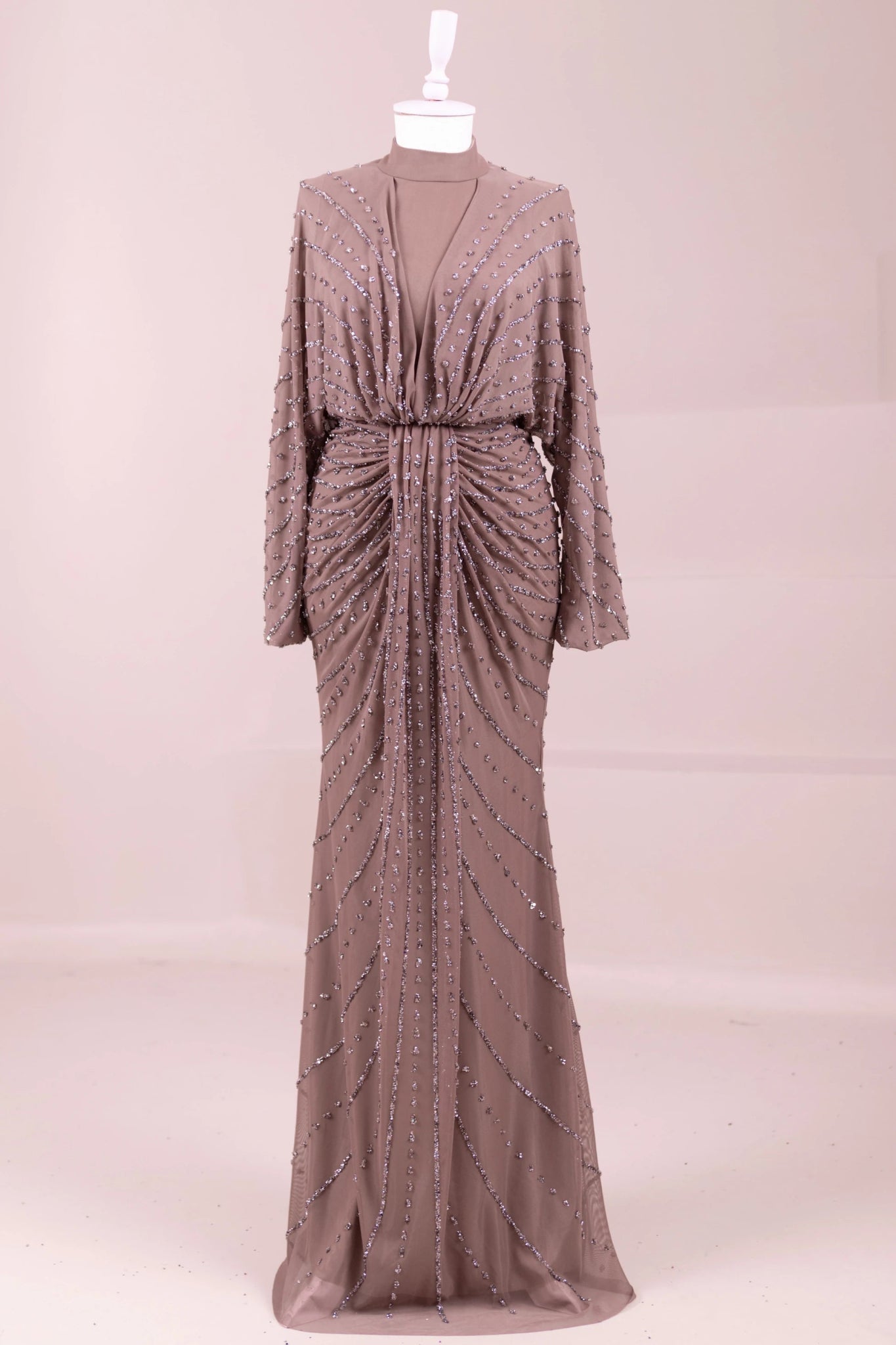 Serel Tesettür Abiye - FioraofDress - tesettur - abiye - Mocha - 36 - hijab - evening - dress