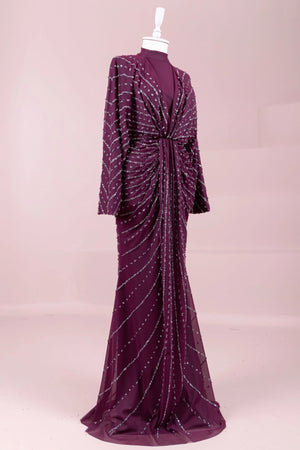 Serel Tesettür Abiye - FioraofDress - tesettur - abiye - bery - 36 - hijab - evening - dress