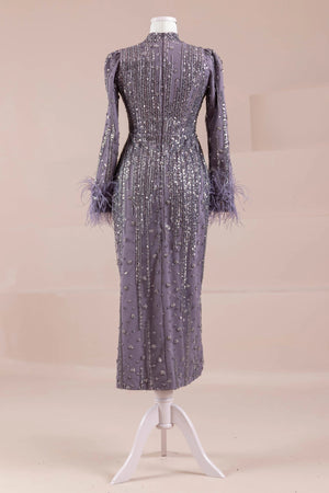 Sien Tesettür Abiye - FioraofDress - tesettur - abiye - MOR - 38 - hijab - evening - dress