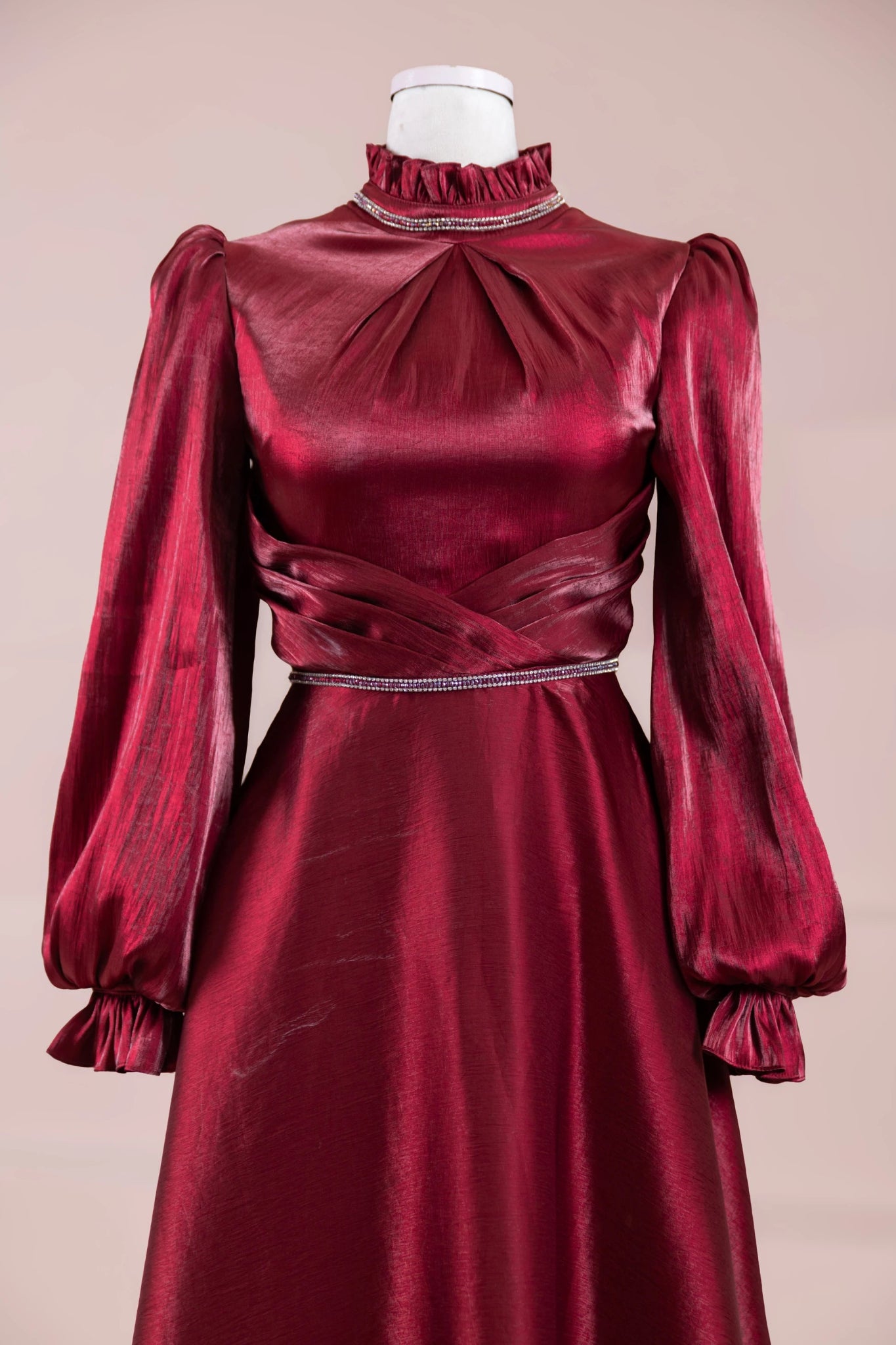 Sima Tesettür Abiye - FioraofDress - tesettur - abiye - BORDO - 38 - hijab - evening - dress