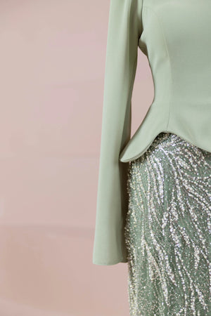 Simera Tesettür Abiye - FioraofDress - tesettur - abiye - Yağ Yeşili - 38 - hijab - evening - dress