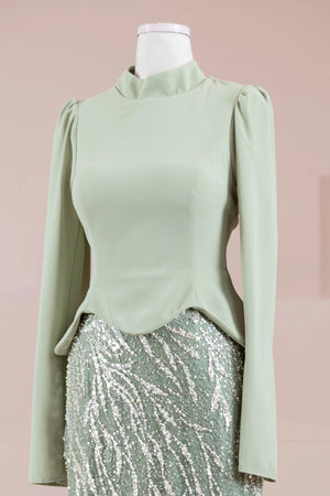 Simera Tesettür Abiye - FioraofDress - tesettur - abiye - Yağ Yeşili - 38 - hijab - evening - dress