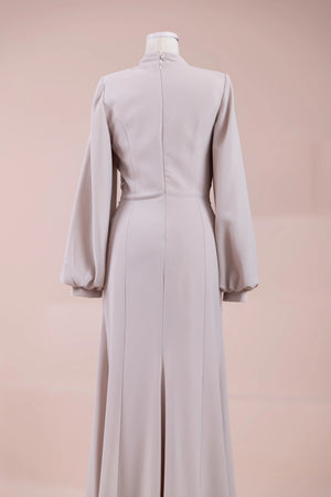 Siva Tesettür Abiye - FioraofDress - tesettur - abiye - BEJ - 38 - hijab - evening - dress