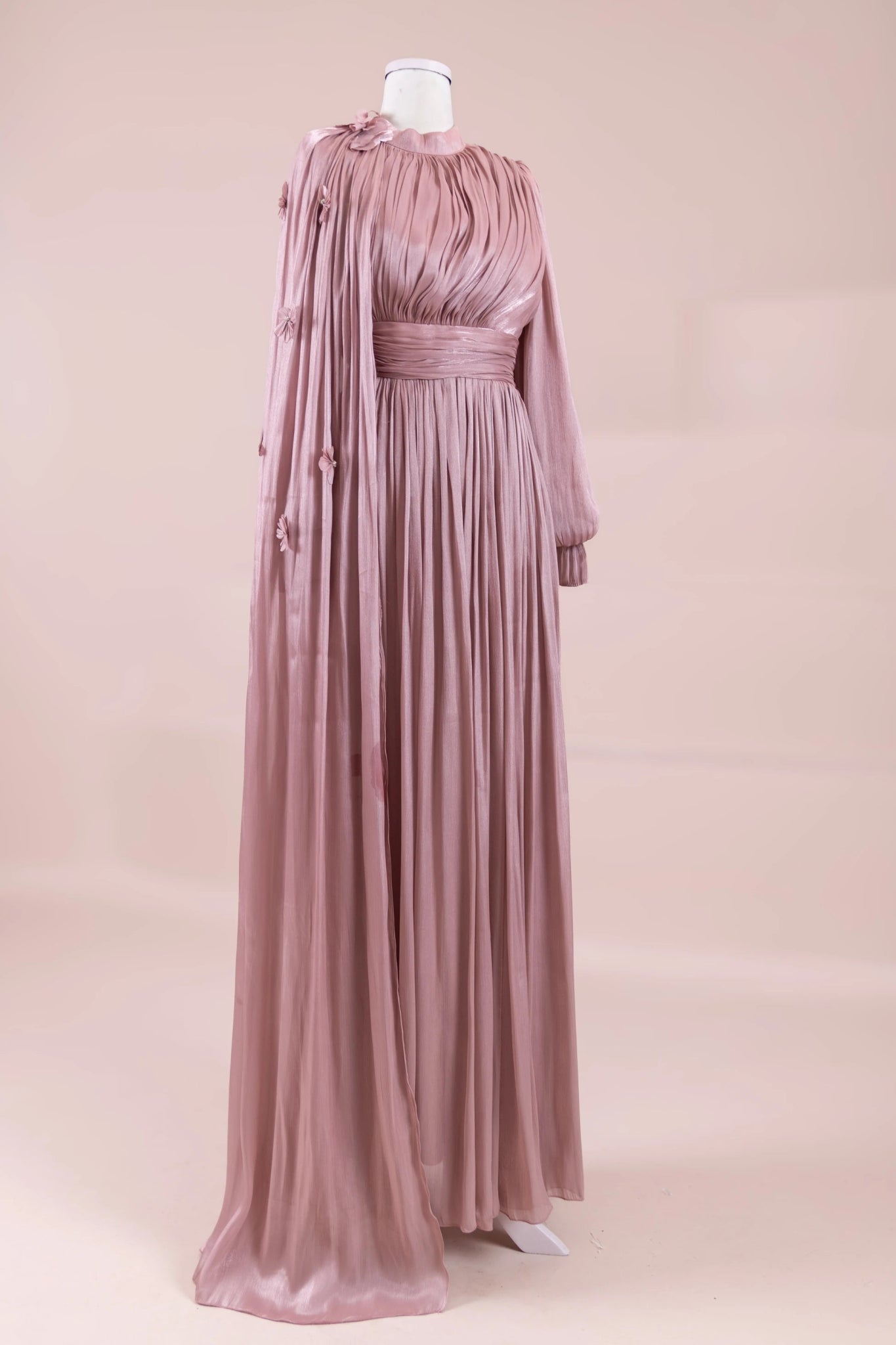 Sivra Tesettür Abiye - FioraofDress - tesettur - abiye - rose - 38 - hijab - evening - dress