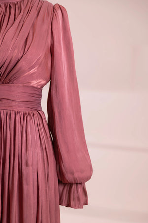 Sivra Tesettür Abiye - FioraofDress - tesettur - abiye - Berry - 38 - hijab - evening - dress