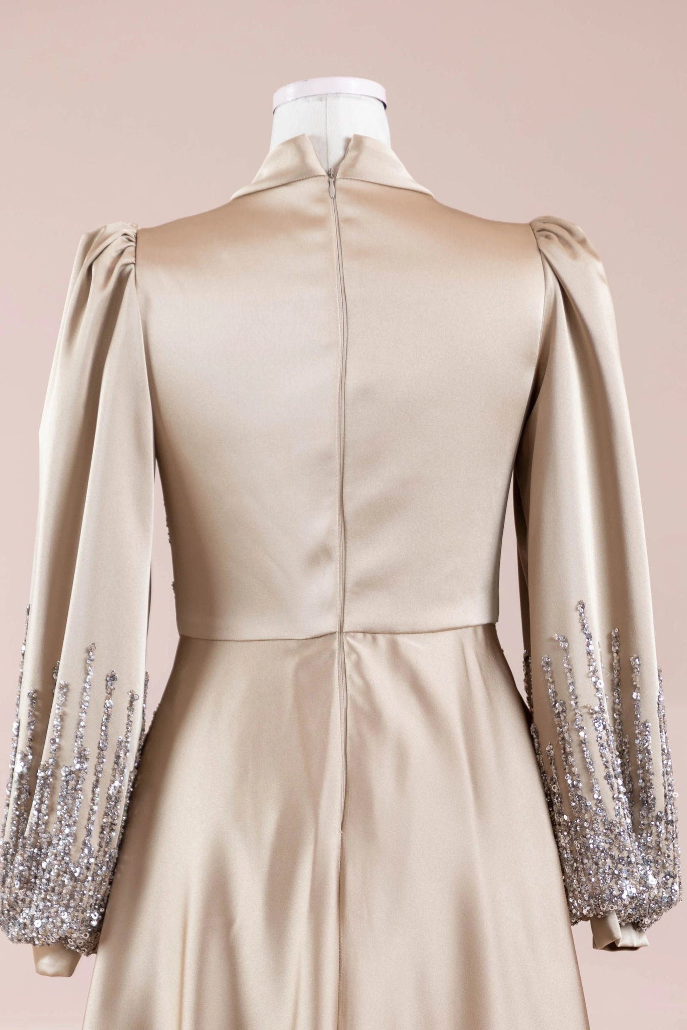 Su Abiye - FioraofDress - tesettur - abiye - 38 - GOLD - hijab - evening - dress