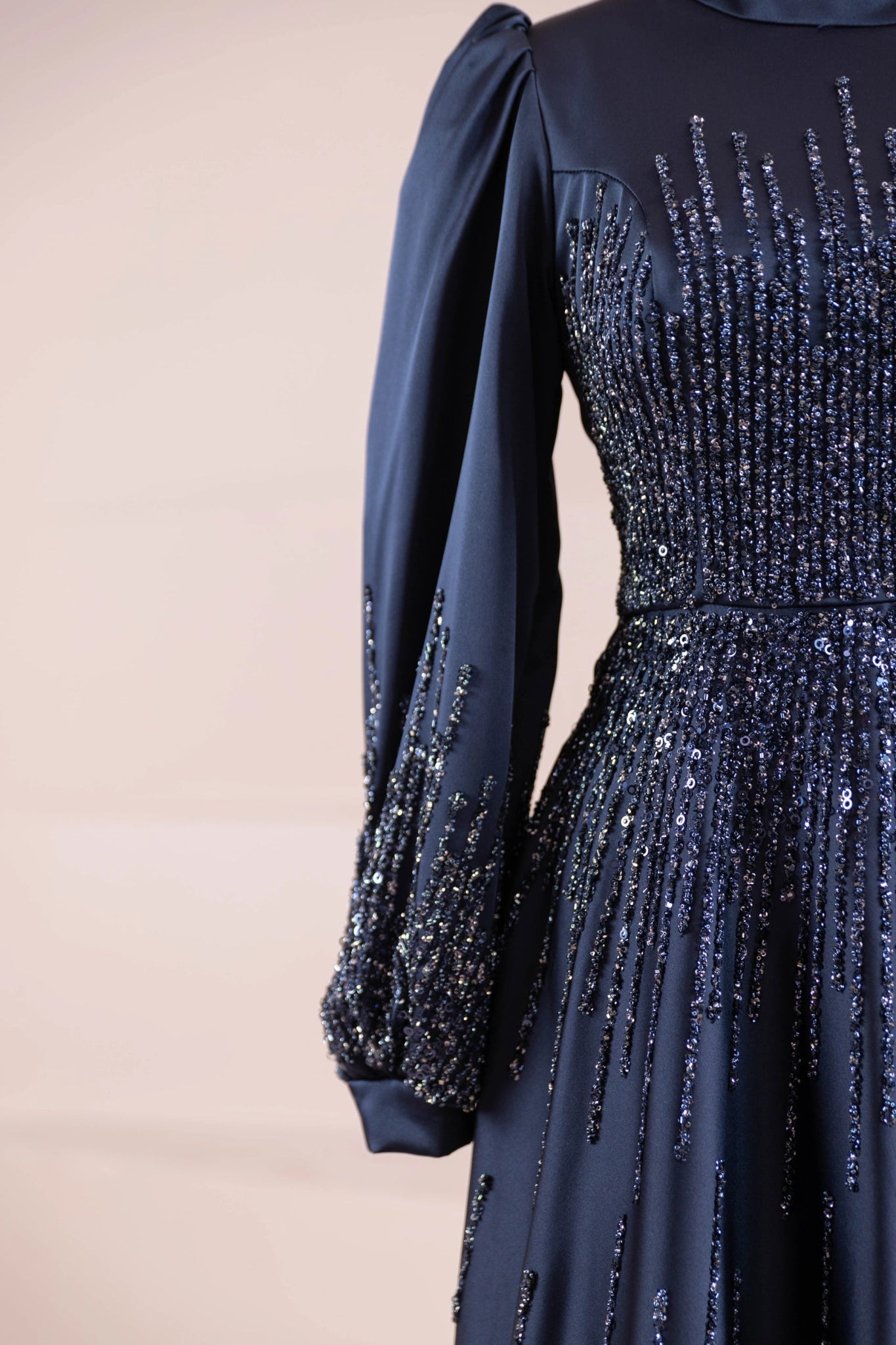 Su Abiye - FioraofDress - tesettur - abiye - 38 - LACİVERT - hijab - evening - dress