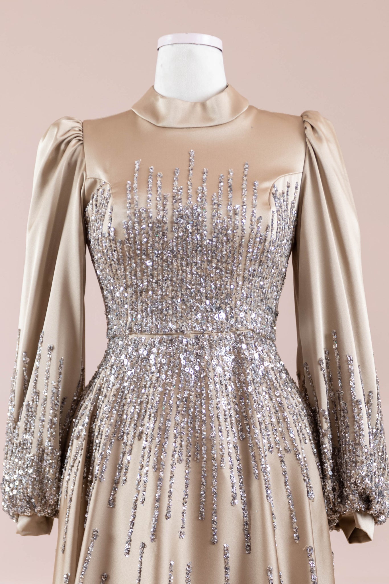 Su Abiye - FioraofDress - tesettur - abiye - 38 - GOLD - hijab - evening - dress