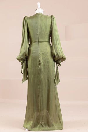 Su Yolu Tesettür Abiye - FioraofDress - tesettur - abiye - Çimen yeşili - 38 - hijab - evening - dress