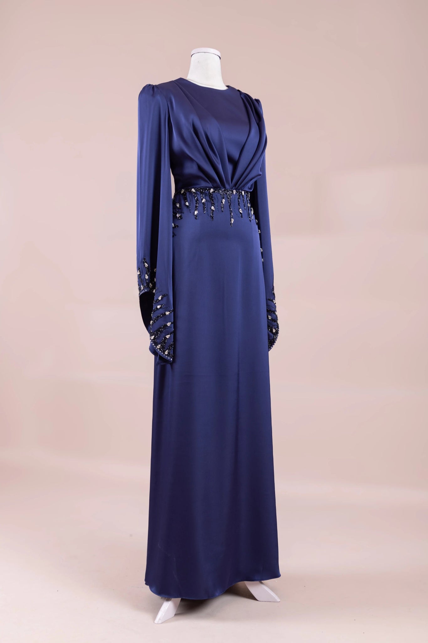 Sue Tesettür Abiye - FioraofDress - tesettur - abiye - LACİVERT - 38 - hijab - evening - dress
