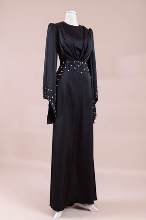 Sue Tesettür Abiye - FioraofDress - tesettur - abiye - SİYAH - 38 - hijab - evening - dress