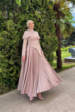 Süeda Tesettür Abiye - FioraofDress - tesettur - abiye - 44 - Gül Kurusu - hijab - evening - dress