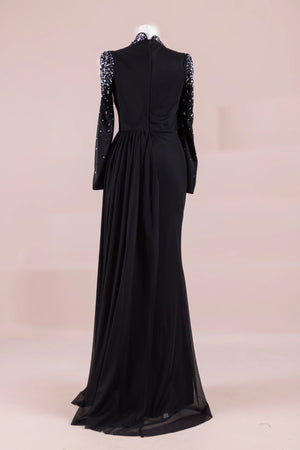 Syima Tesettür Abiye - FioraofDress - tesettur - abiye - Siyahh - 38 - hijab - evening - dress