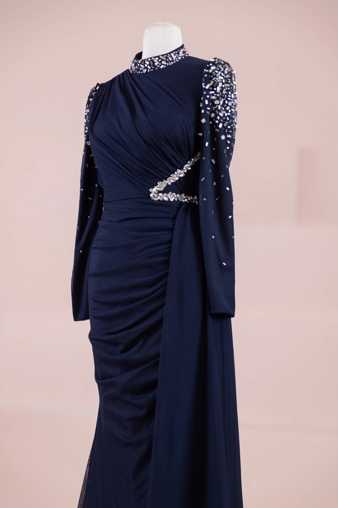 Syima Tesettür Abiye - FioraofDress - tesettur - abiye - lacivert - 38 - hijab - evening - dress