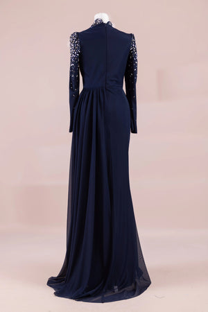 Syima Tesettür Abiye - FioraofDress - tesettur - abiye - lacivert - 38 - hijab - evening - dress
