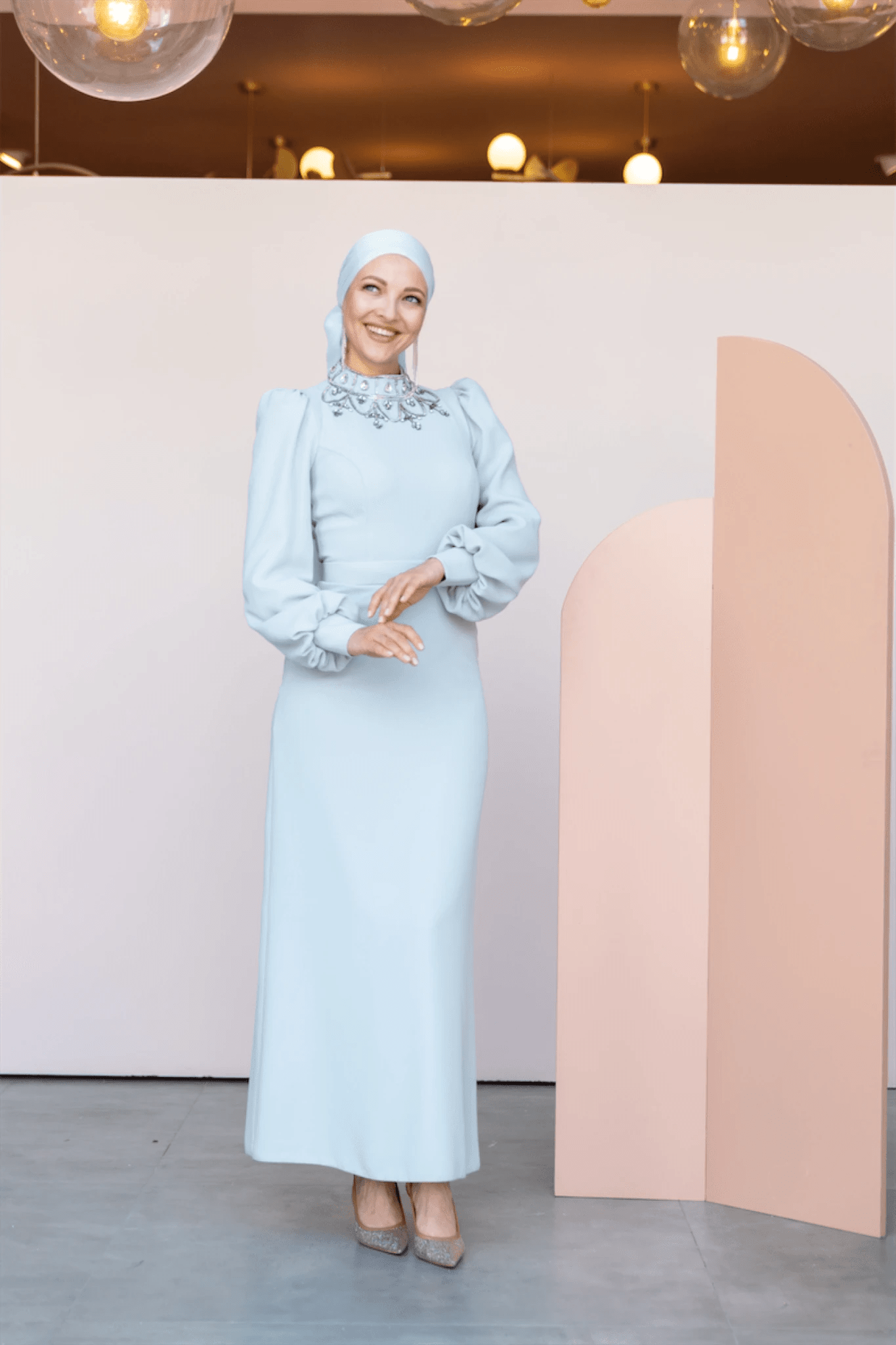 Taçmahal Tesettür Abiye - FioraofDress - tesettur - abiye - 46 - Mavii - hijab - evening - dress