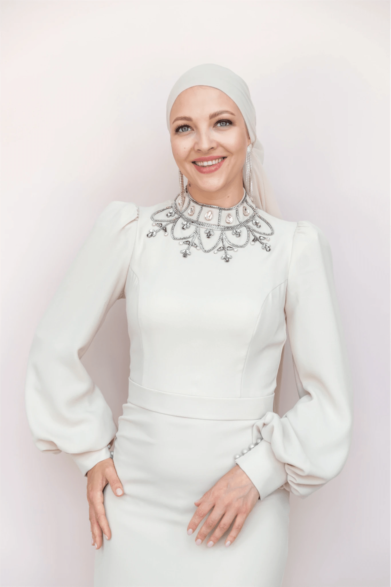 Taçmahal Tesettür Abiye - FioraofDress - tesettur - abiye - 46 - BEJ - hijab - evening - dress