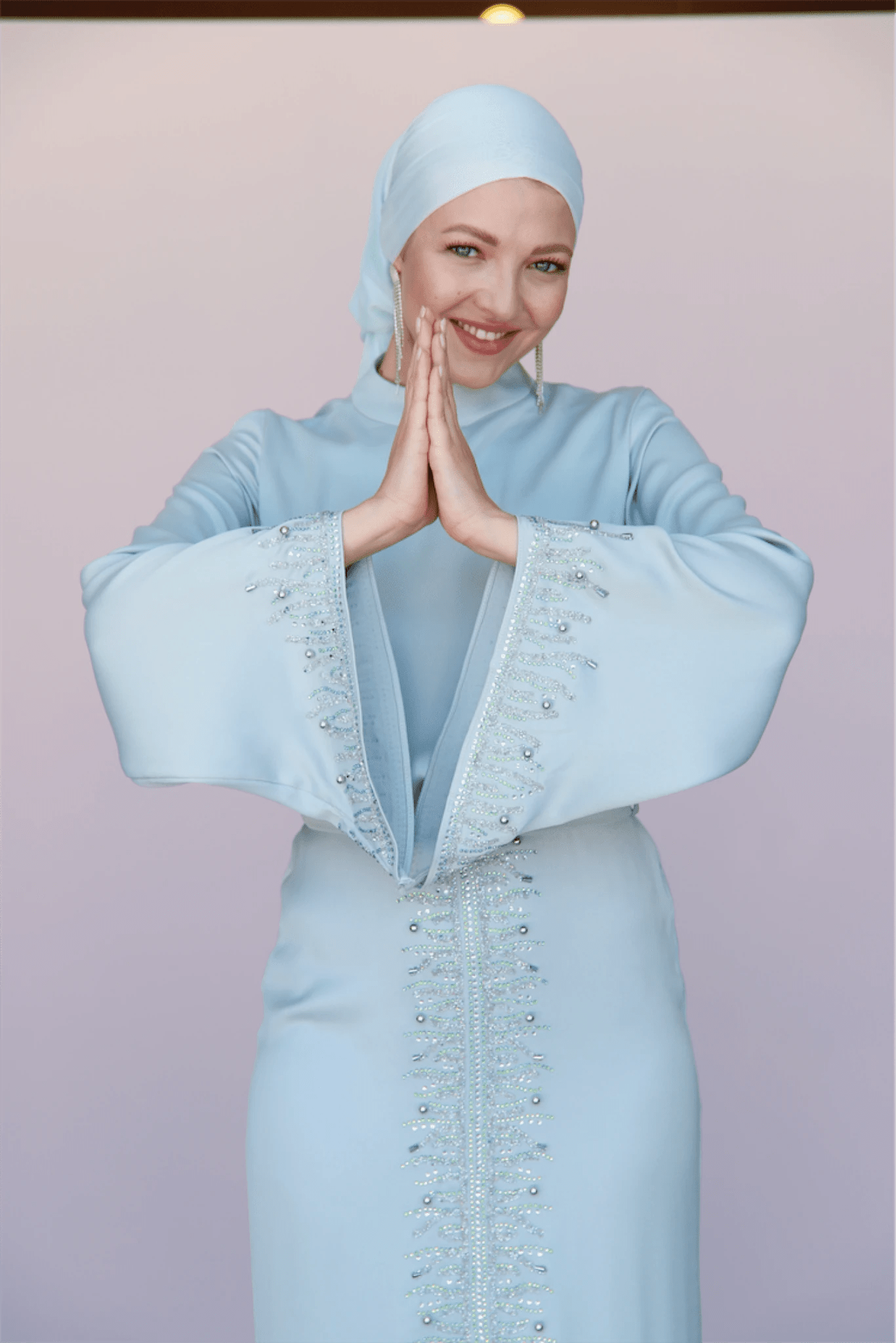 Thai Tesettür Abiye - Su Yeşili - FioraofDress - tesettur - abiye - 44 - Bebe Mavisi - hijab - evening - dress