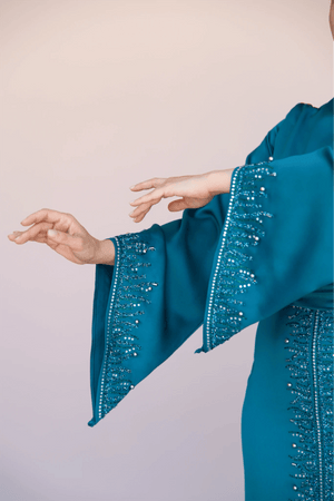 Thai Tesettür Abiye - FioraofDress - tesettur - abiye - 44 - PETROL - hijab - evening - dress