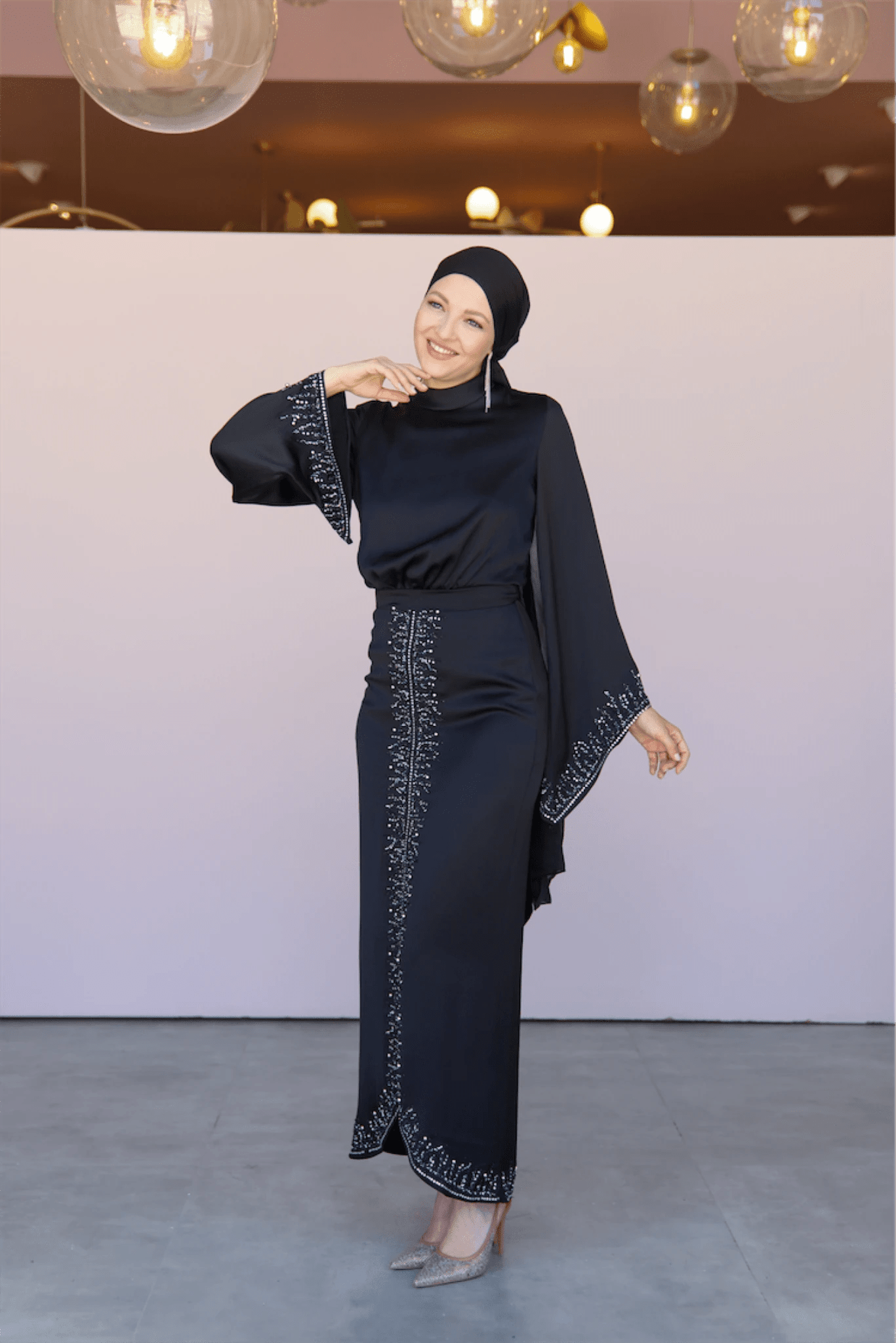 Thai Tesettür Abiye - FioraofDress - tesettur - abiye - 44 - Siyahh - hijab - evening - dress