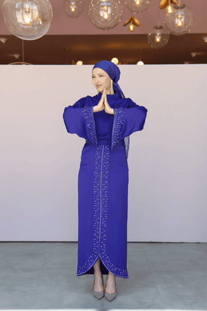 Thai Tesettür Abiye - FioraofDress - tesettur - abiye - 44 - Mavii - hijab - evening - dress