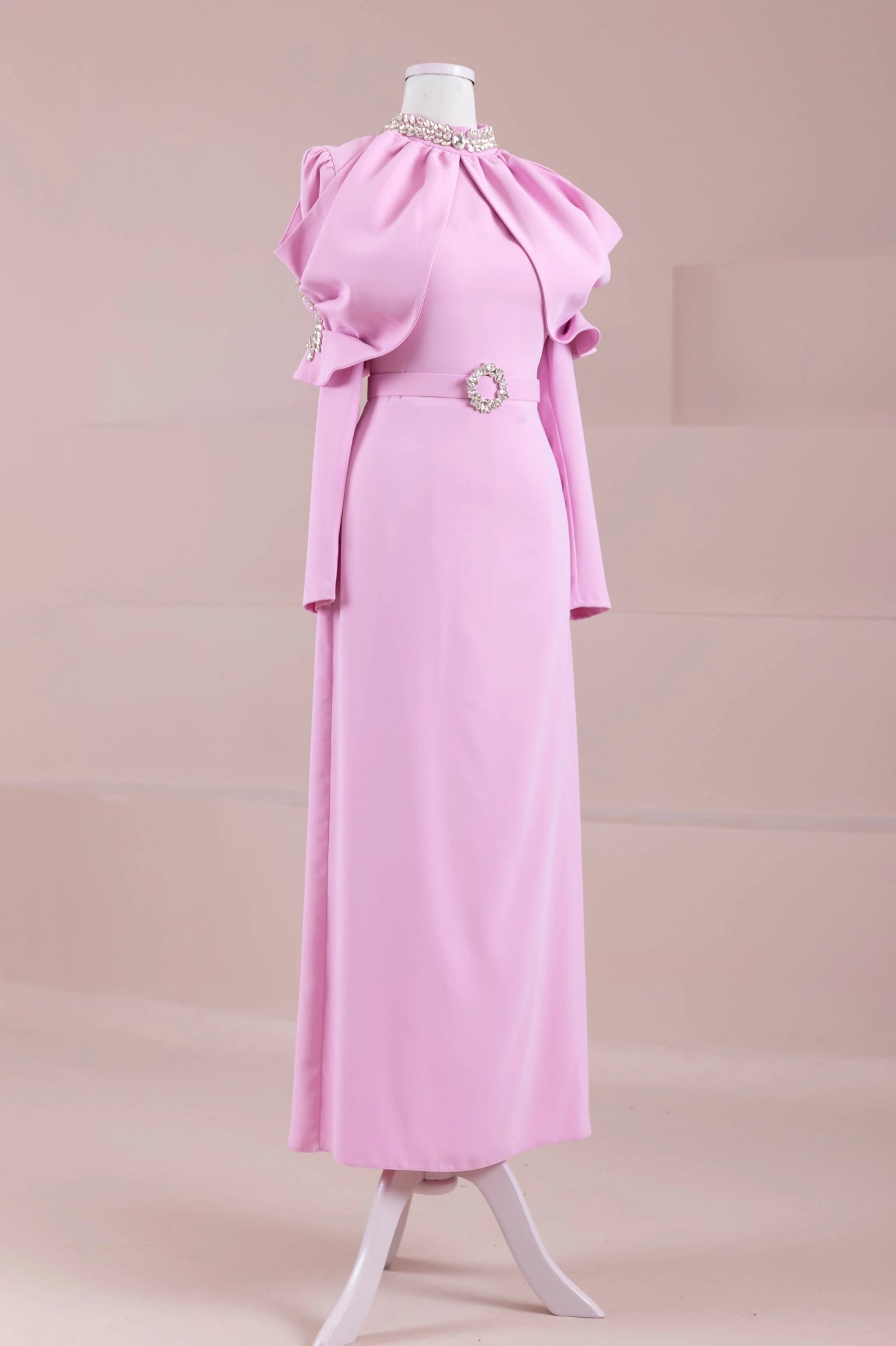 Tilu Tesettür Abiye - FioraofDress - tesettur - abiye - PEMBE - 38 - hijab - evening - dress