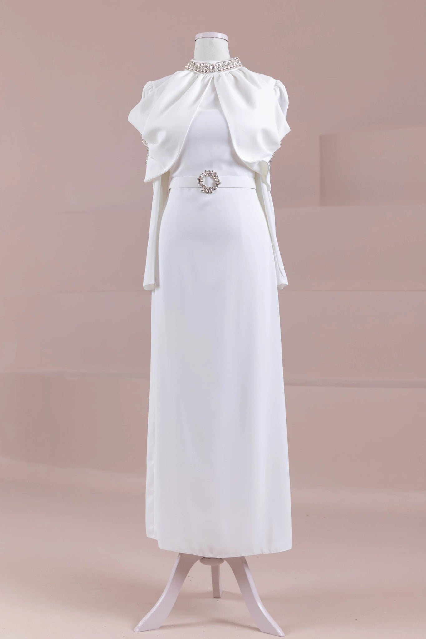 Tilu Tesettür Abiye - FioraofDress - tesettur - abiye - Beyaz - 38 - hijab - evening - dress